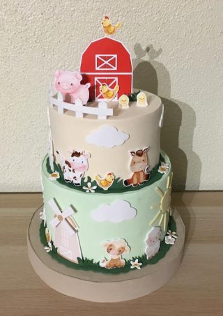 Bolo Falso Animais da Quinta